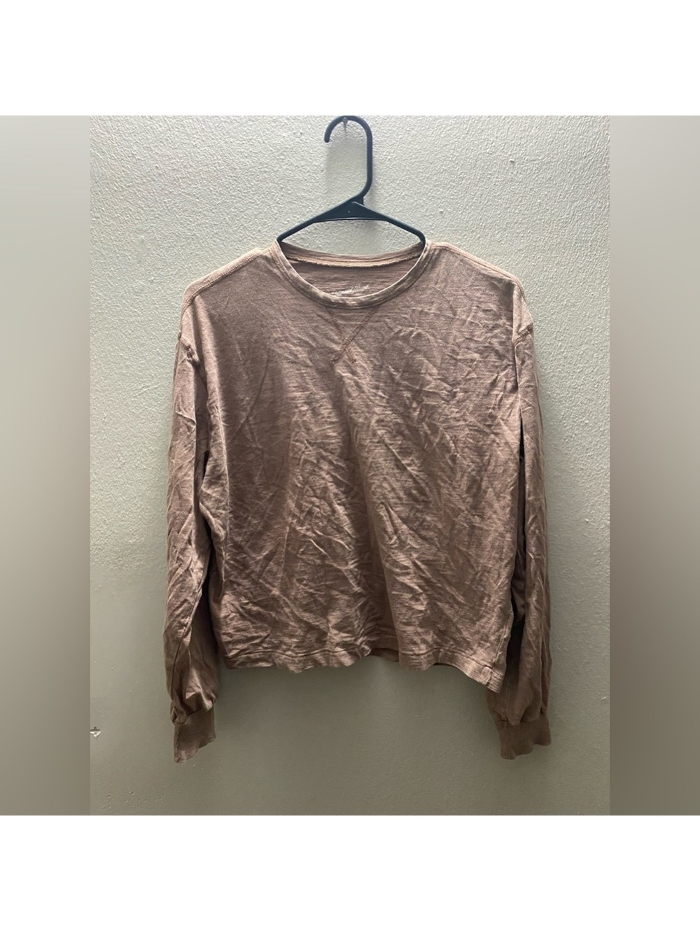 Juniors Universal Thread Light Brown Long Sleeve Short Tee size XS Tote2